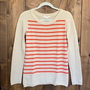 Cashmere Duffy sweater, beige and pink!